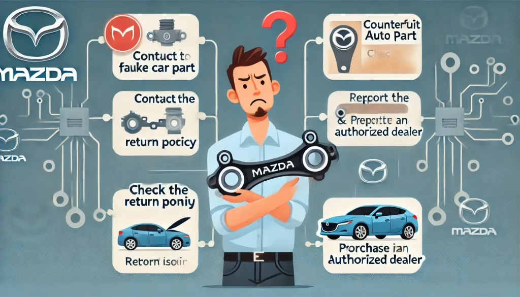 قطعه تقلیبی مزدا